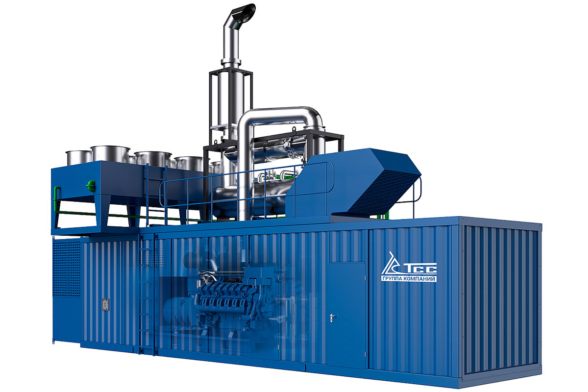 картинка Газопоршневая электростанция ТСС GE-700 контейнерного исполнения