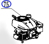 Двигатель бензиновый KV180A SAV (G46;51;53)/Gasoline engine KV180A SAV (G46;51;53), №51 (31303500020) 057548